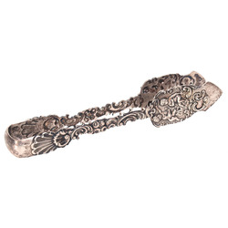 Silver sugar tongs