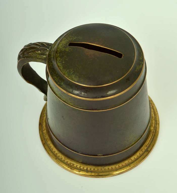 Brass savings box