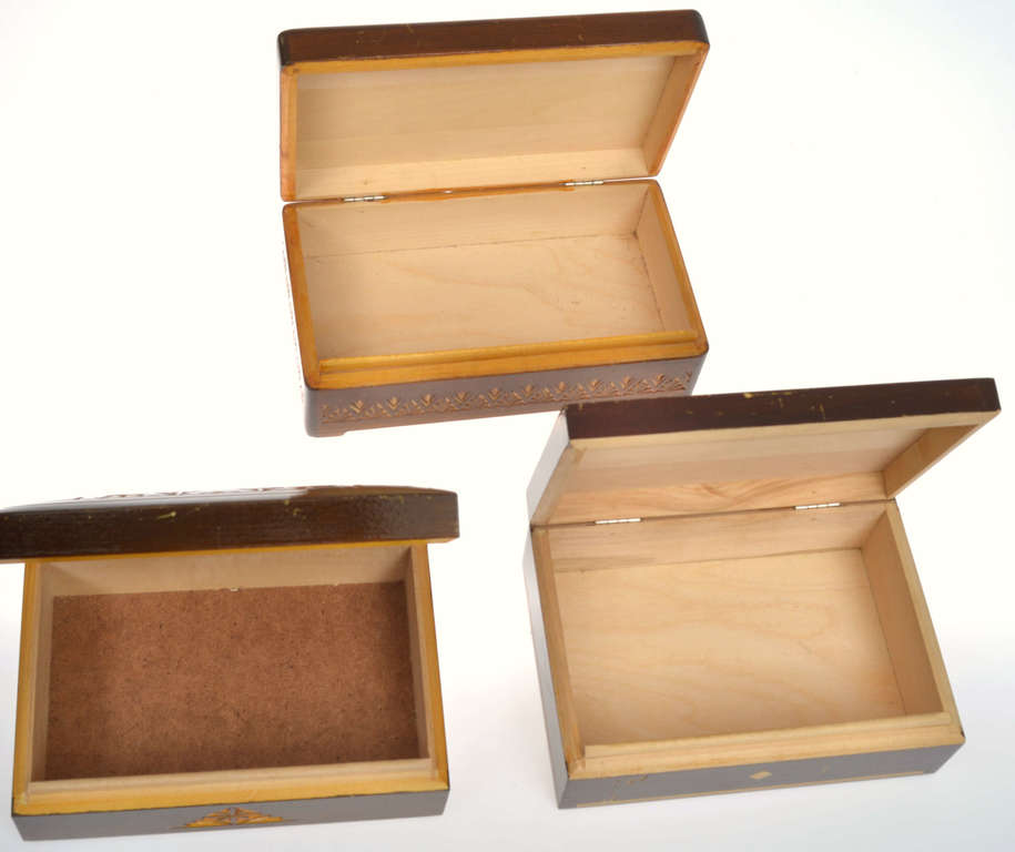 Wooden chests 3 pcs