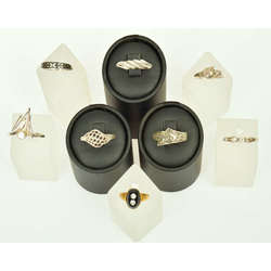 Silver ring set (8 pcs.)