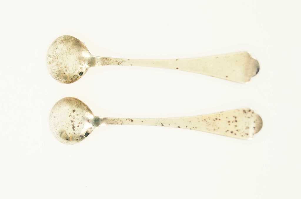 Two silver spoons