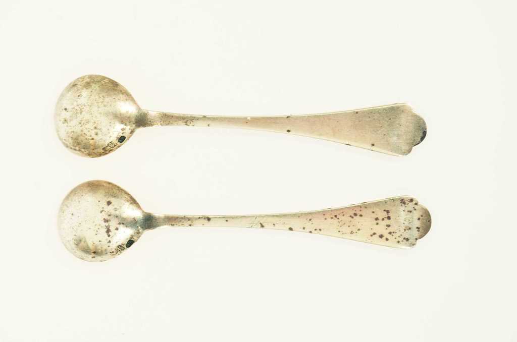 Two silver spoons