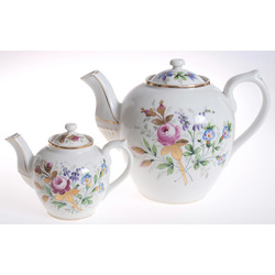 Couple of porcelain teapots