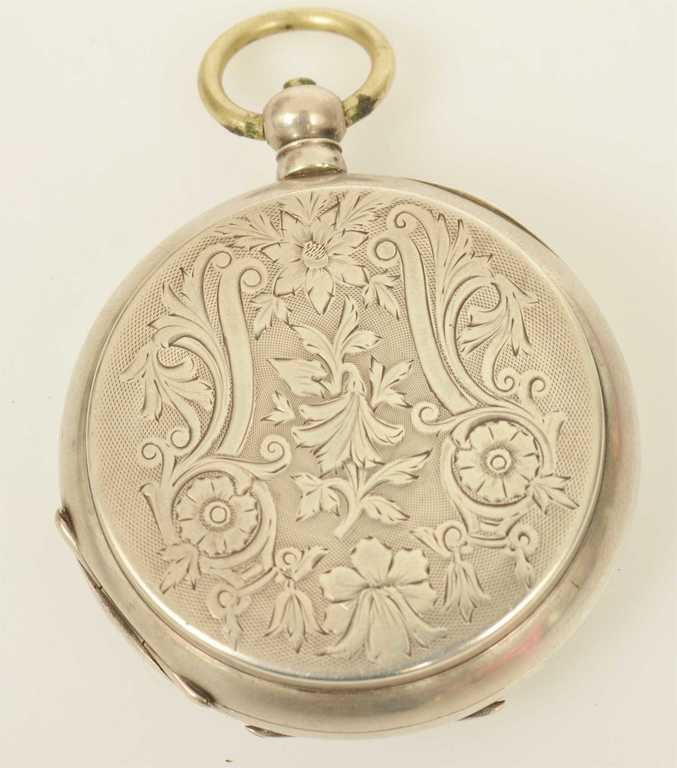 Silver pocket watch 