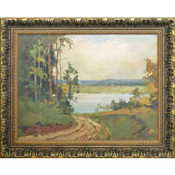 Landscape with the lake