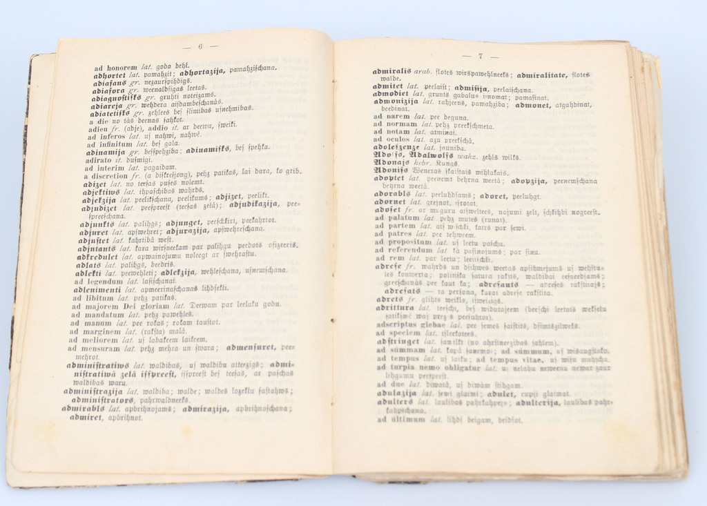 Dictionary of foreign words