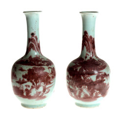 Китайские фарфоровые вазы - пара