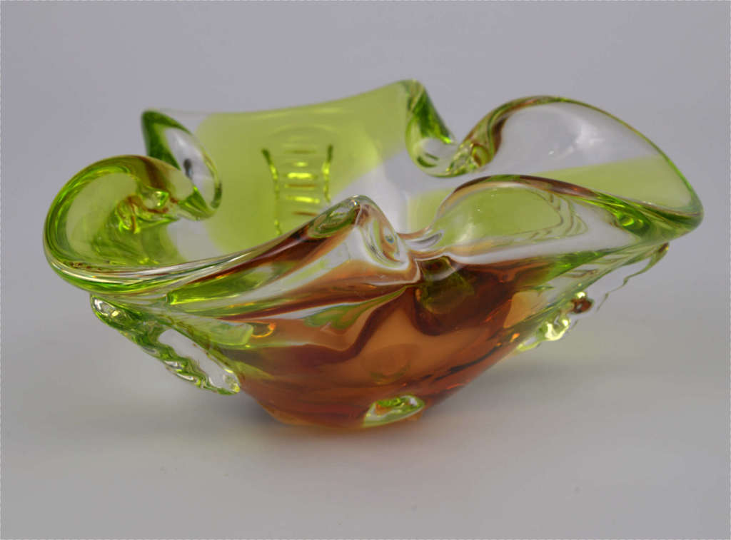 Līvāni glass factory glass candy bowl