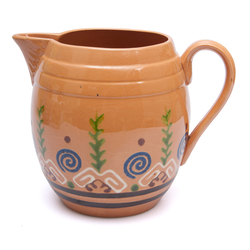 Painted ceramic jug
