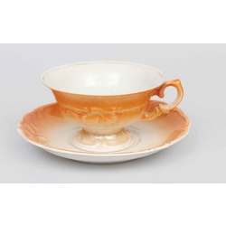 Porcelain cup with saucer