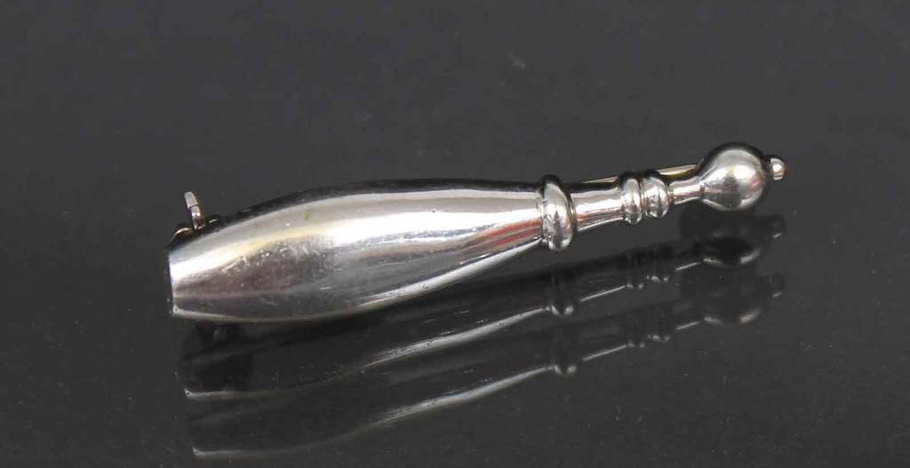 Silver Art Nouveau brooch