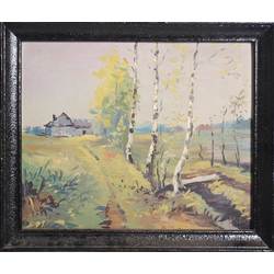 Landscape with the birches