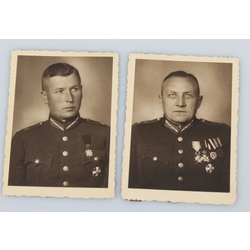 (2pcs) postcards (In one of them Lusis Harijs - Colonel)