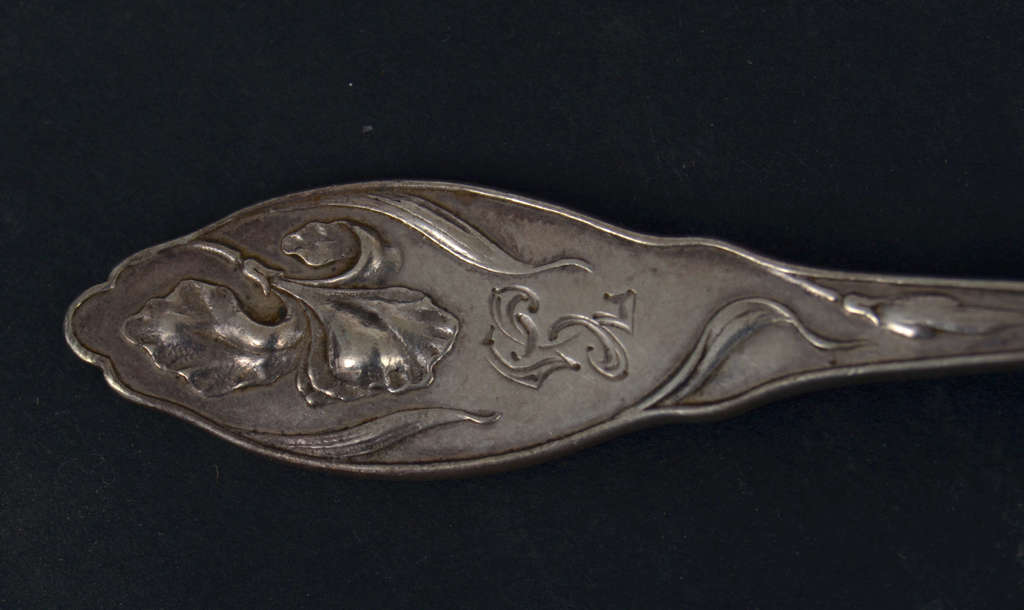 Silver gilded spoon