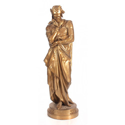 Spelter figure “Dante”