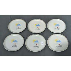 Porcelain plates 6 pcs 