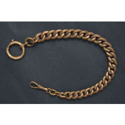 Gold-plated copper watch chain