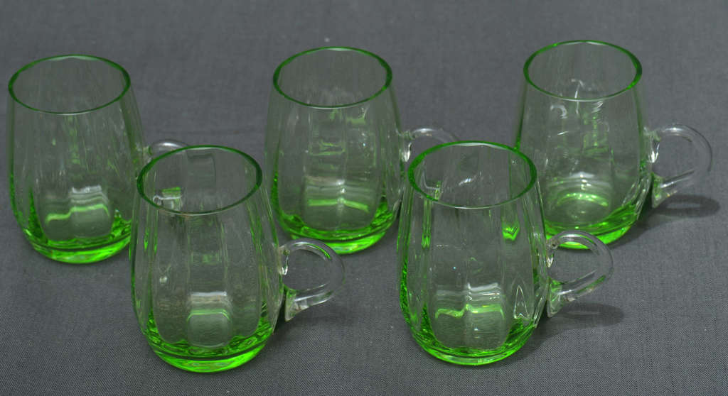 Glass cups 5 pcs