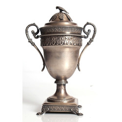 Silver award cup with lid