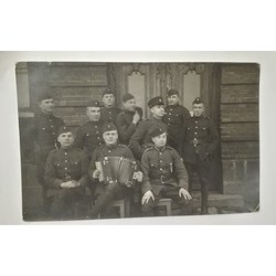 Soldiers of the 1st Liepaja Infantry Regiment at rest 