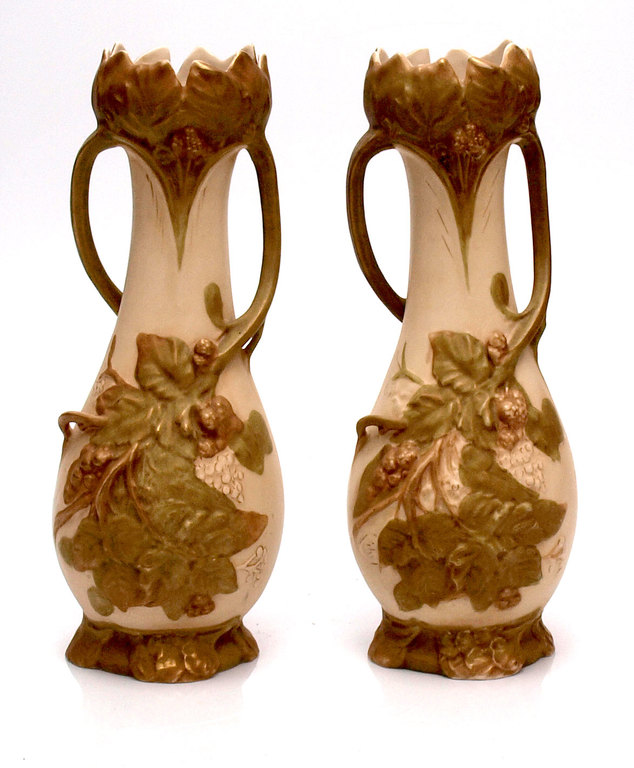 Couple of Art Nouveau style vases