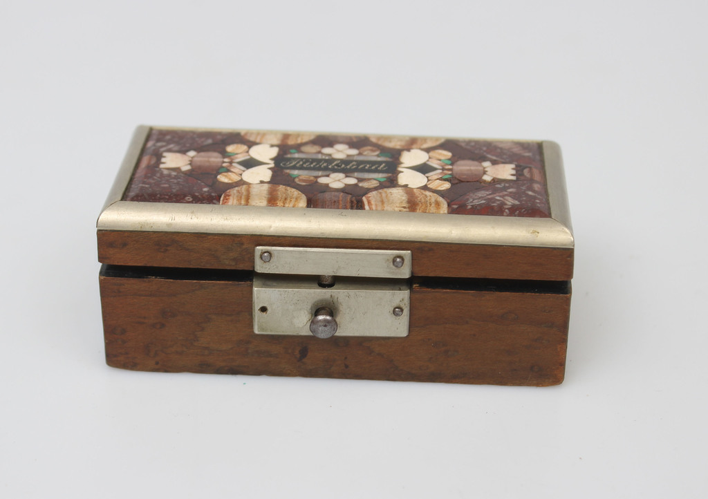 Box with stone marquetry