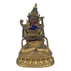 Apzeltīta bronzas figūra  ''Vajradhara un Prajnaparamita ''