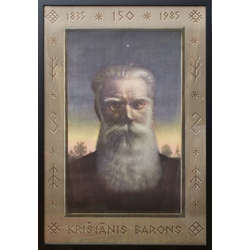 Poster ''Kr. Barons 1835-1985. 150 gadu jubileja''