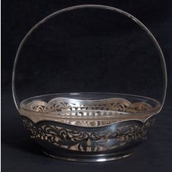 Silver fruit bowl