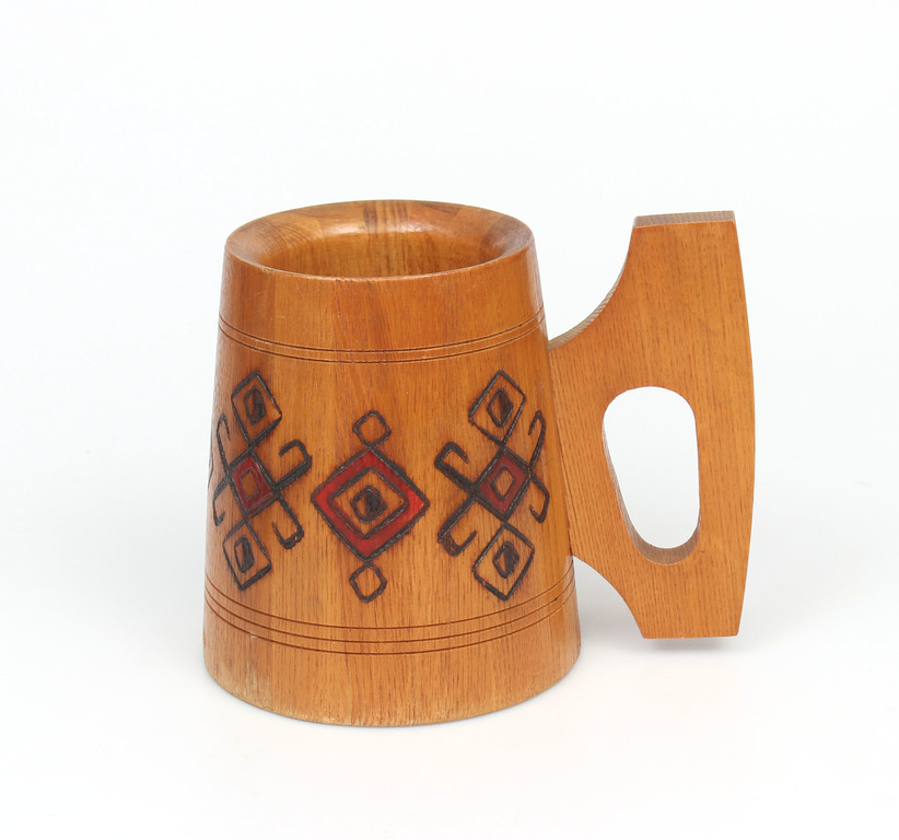 Wooden beer pitcher