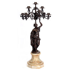 Bronze candlestick 