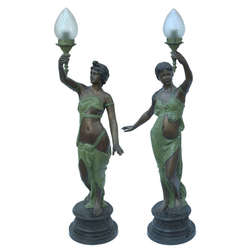 Bronze lamps (2 pcs)