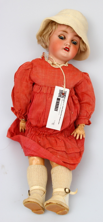 Doll with a porcelain head