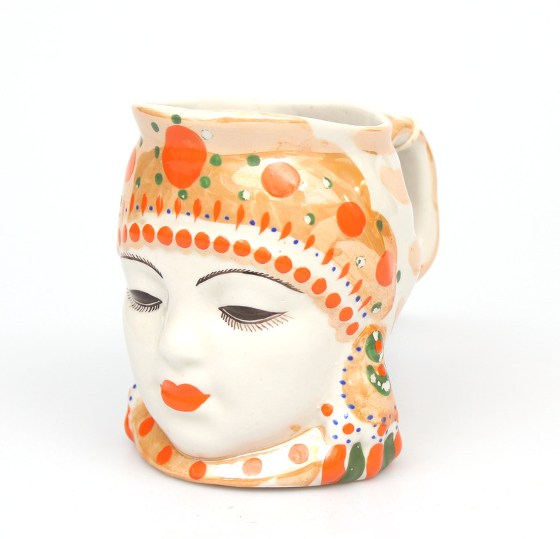 Painted porcelain milk jug