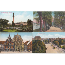 Set of different colored postcards (8 pcs.)