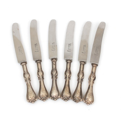 Silver / stainless steel knife set (6 pcs.)