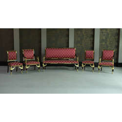 Empire style furniture set - sofa and four chairs