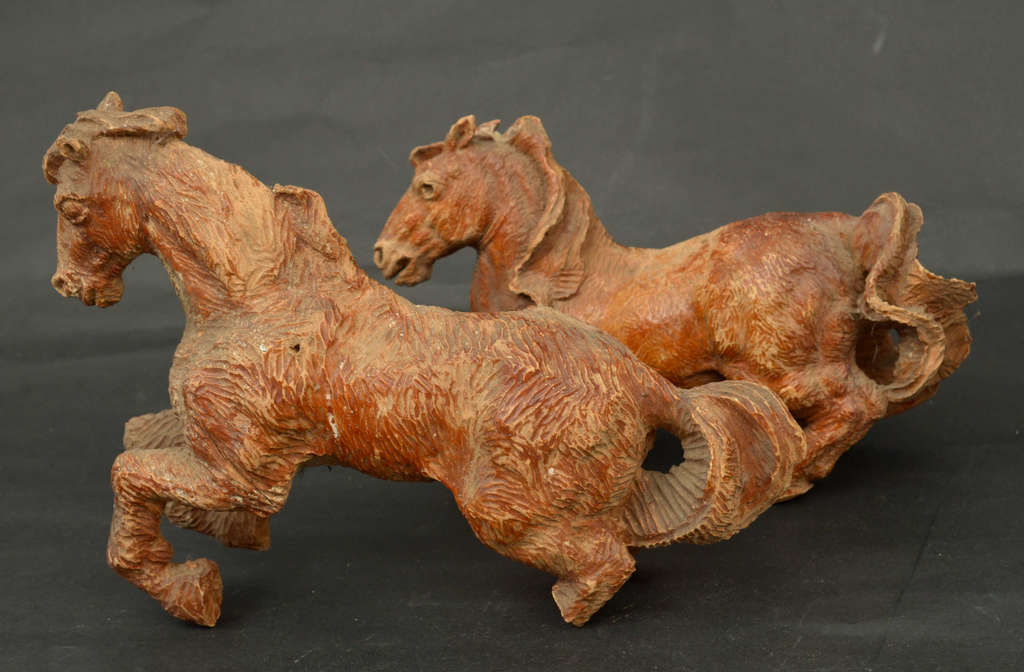 Wooden horses 2 pcs.