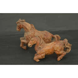 Wooden horses 2 pcs.