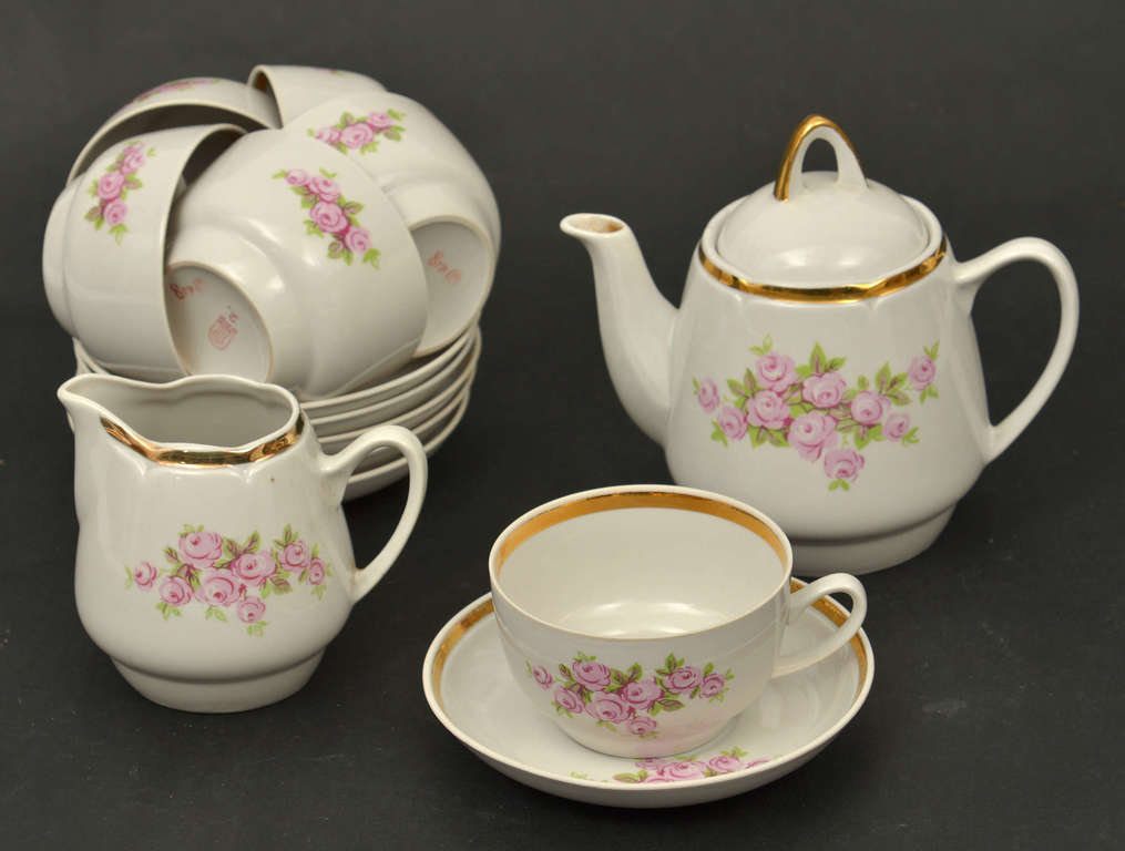 Partial tea set for 6 people 