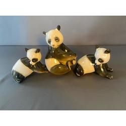 Three bamboo bears