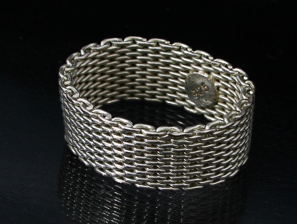 Silver Art Nouveau ring