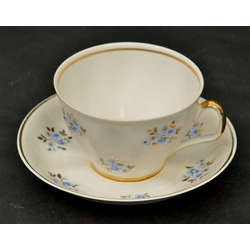 Porcelain cup with saucer