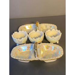 Mustard dishes and egg holders