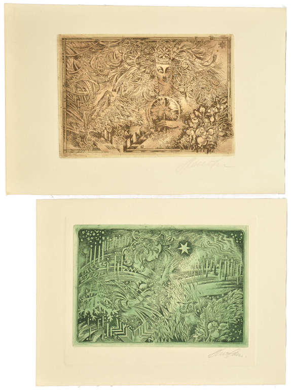 2 engravings 