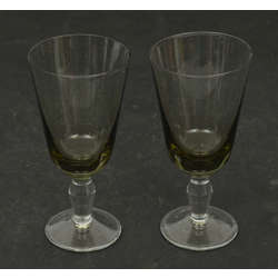 Uranium glass glasses 2 pcs.