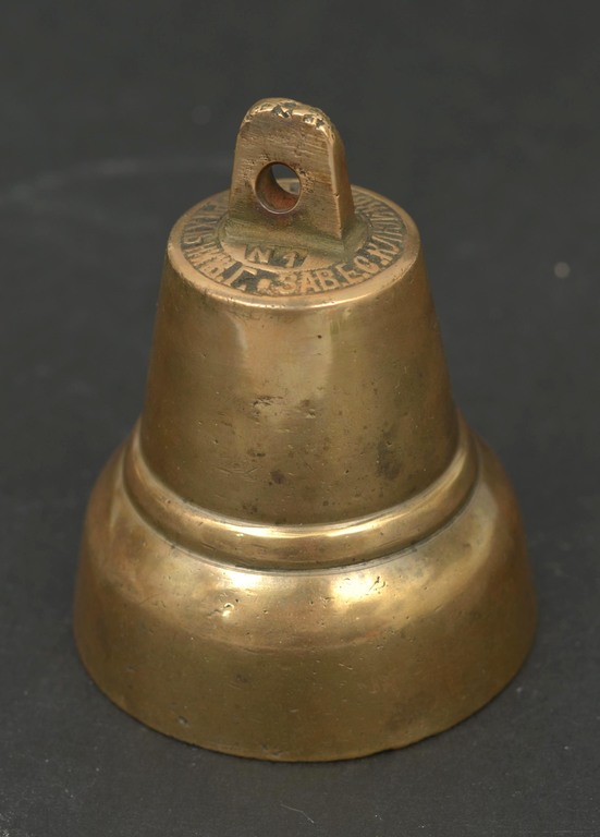 Колокольчик из бронзы с серебряной композицией