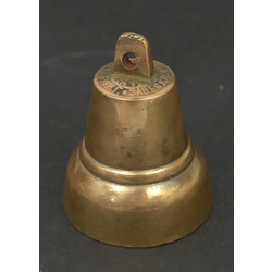 Колокольчик из бронзы с серебряной композицией