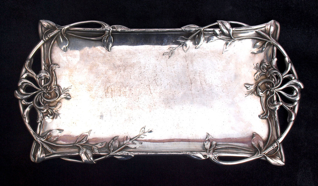 Silver-plated tray