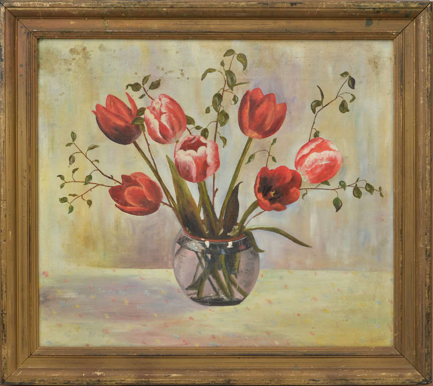 Still life with tulips